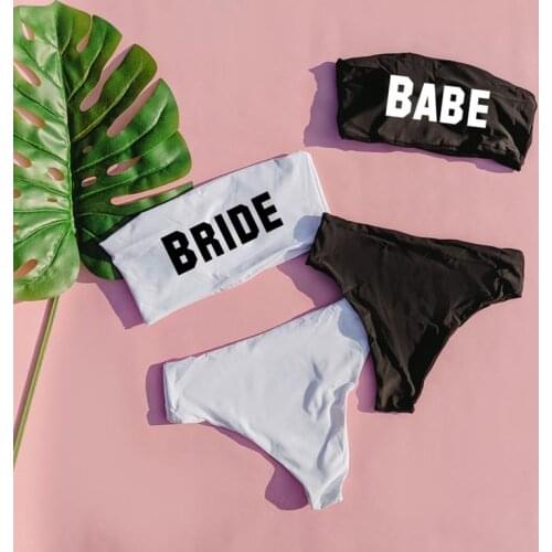 Bride to be Swimsuit Bikini Pool Beach wedding Bachelorette hen Party Bridal shower maid of honor bridesmaid gift Photo props