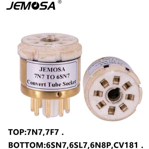 1PC 7F7 14N7 7N7 TO 6SN7 6SL7 6N8P 6N9P 5692 CV181 Tube DIY Audio Vacuum Tube Amplifier Convert Socket Adapter Free Shipping