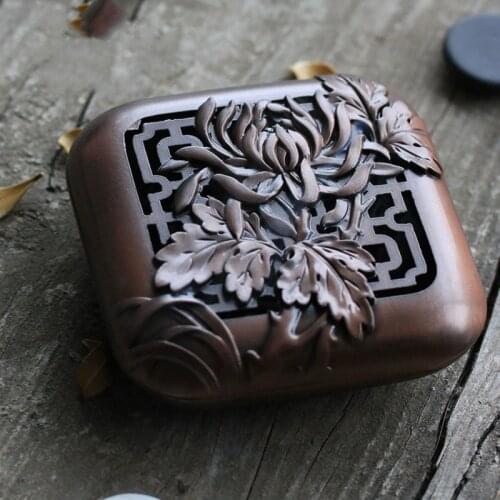 Metal Vaporizer Incense Burner Chinese Living Room Smoke Fountain Aroma Diffuser Incense Burner Incensario Home Decor DB60XX