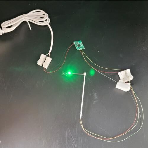 4 PCS HO Scale Model Traffic Lights/Operating Pole Mount Overhead Traffic Lights with Controller/Train Railway/Railroad Layout