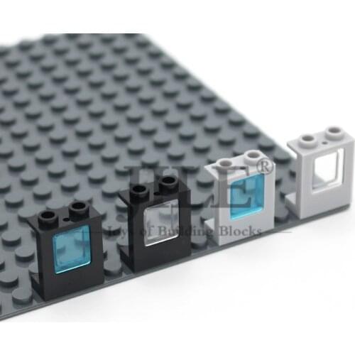 Moc Creative Window 1x2x2 Plane with Glass 2377 4862 DIY Enlighten Building Blocks Bricks Sets Compatible Assembles Particles