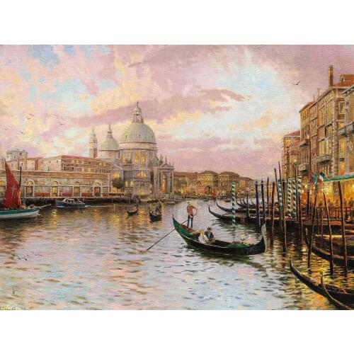 A4180 11CT/14CT/18CT/25CT/28CT oil scenery patterns Counted Cross Stitch DIY Cross Stitch Kits Embroidery Needlework Sets