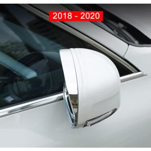 For Volvo XC60 2018 2019 2020 2021 ABS Chrome Car Rearview Mirrors Cover Trims Strip Sticker Case Exterior Modified Accessories