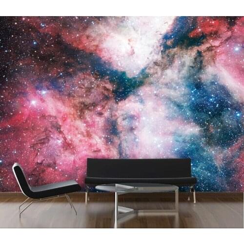 Wholeale 3d ceiling wall mural starry sky mural background 3d wall photo mural wallpaper bedding room 3d wall mural