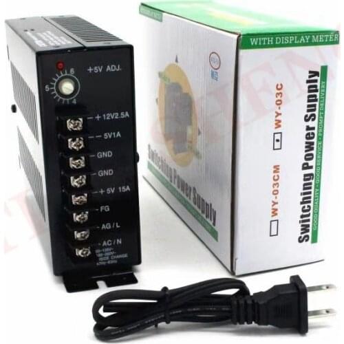 WY-03C 5V15A/12V 2.5A/-5V 1A weiya arcade switching power supply for arcade game machine