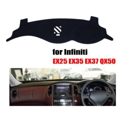 RKAC Car dashboard covers mat for Infiniti EX25 EX35 EX37 QX50 Right hand drive dashmat pad dash cover auto accessories