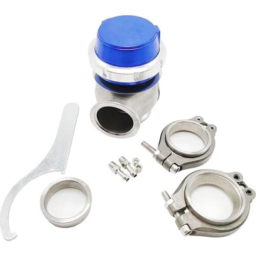 Universal Wastegate 40mm external Wastegate for all vehicle adjustable pressure with Clamp 7psi