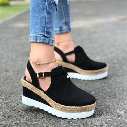 Plus Size 35-43 Platform Sandals Wedges Shoes For Women Heels Sandalias Mujer Summer Clog Womens Zapatos De Hombre