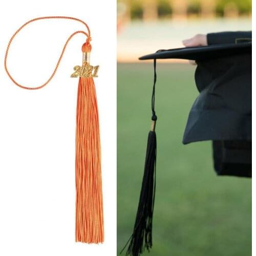 2021 Cap Tassel Gold Date Drop Decorative Multi-color Cap Pendant Tassel Decoration for Graduation