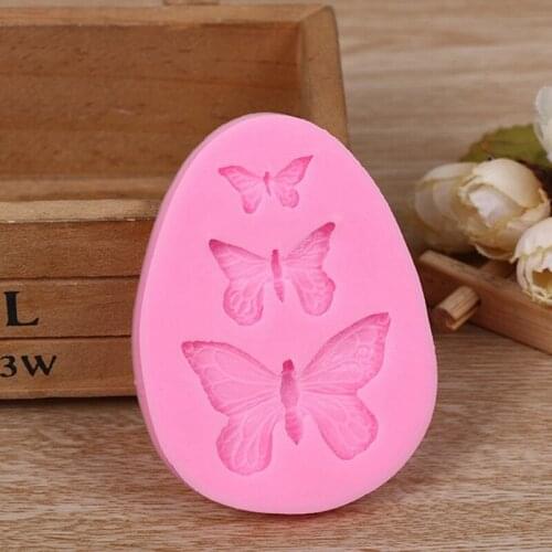 3D Butterfly Silicone Mold Polymer Clay Candy Molds Cupcake Topper DIY Fondant Cake Decorating Tools Chocolate Gumpaste Mould