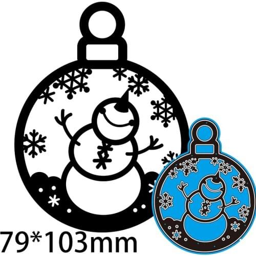 79*103mm Snowman Snow Letter Cutting DIES Stencil DIY Scrapbook Embossing Card Craft Template Paper Photo Album