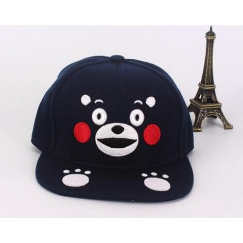 Anime Kumamon Embroidery Snapback Hat Boy Girl Adjustable Baseball Cap