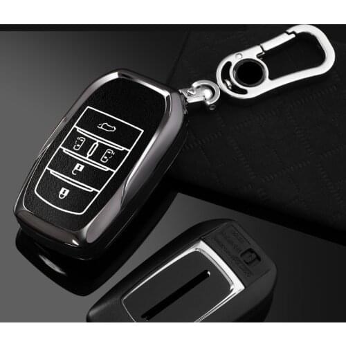 Car Remote Fob Key Case Key Shell Key Cover For Toyota Alphard VELLFIRE 2012 PREVIA 2018 Genuine