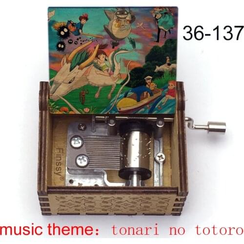 Color print My Neighbor Totoro hand-ed music box tonari no totoro Music Box Musical Box Gift Christmas xmas Birthday party gift
