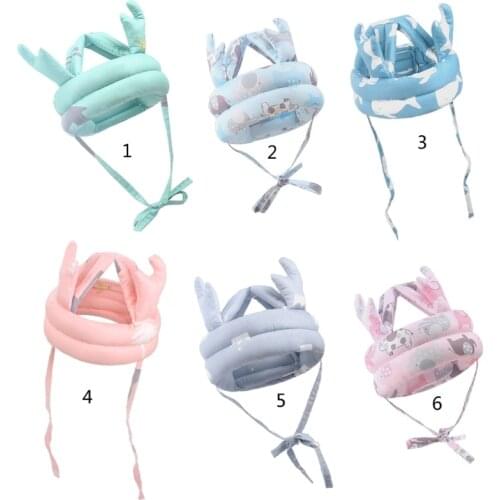 Baby Head Protector Hat Breathable Safety Helmet Anti-shock Head Protection Adjustable Headguard for Toddlers Infants