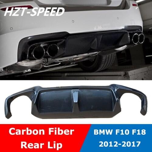 Single Blade Type Carbon Fiber Rear Lip Spoiler Diffuser For BMW 5 Series F10 F18 M5 And MT Car Modification 2012-2017
