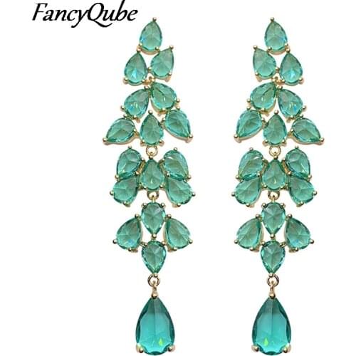 Europe America Luxury Drop Earrings 2021 New Trend Vintage Exaggeration Jewelry For Women Wedding Cocktail Party Birthday Gifts