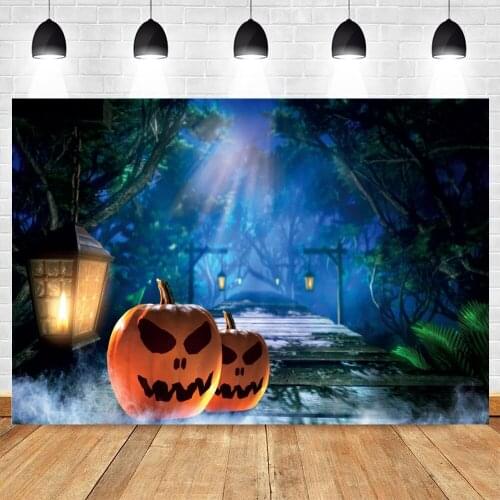 Yeele Photography Halloween Backdrop Photocall Baby Portrait Glitter Wood Road Forest Background For Photo Studio Photographic