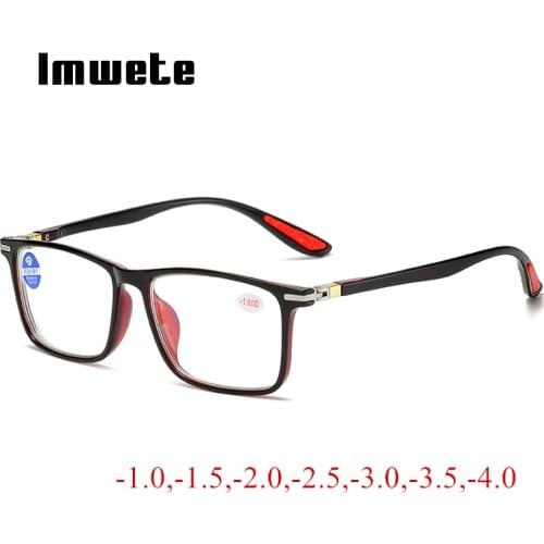 Imwete Finished Myopia Glasses Women Men Short-sight Eyewear Nearsighted Goggles Diopter -1.0 -1.5 -2.0 -2.5 -3.0 -3.5 -4.0
