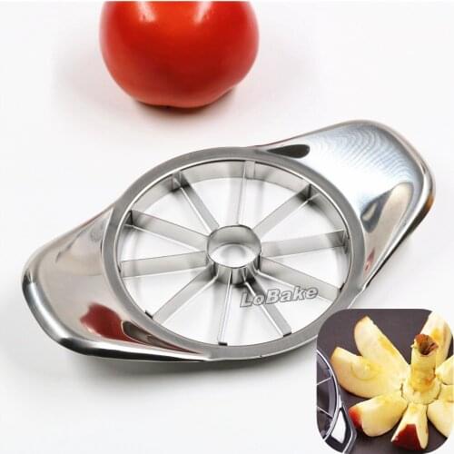 9cm diameter stainless steel apple cutter potato chips maker tomato melon slicer knife for kitchen fruit vegetable tools