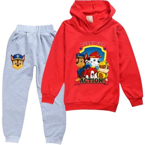 PAW PATROL Clothing Sets Children 3-11 Years Birthday Suit Girls Tracksuits Kids Long Sleeve Suits Hoodies Top +Pants 2pcs Set