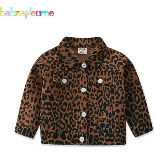 Spring Fall Outfit Toddler Clothes Casual Fashion Print Long Sleeve Baby Jacket Children Denim Coat Little Girls Clothing BC2023