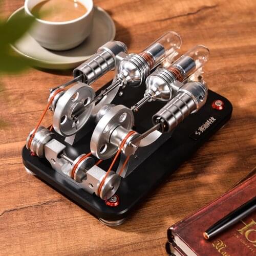 Mini Stirling Engine Generator Model External Combustion Engine Hobby Educational Toy M14-22-D Y