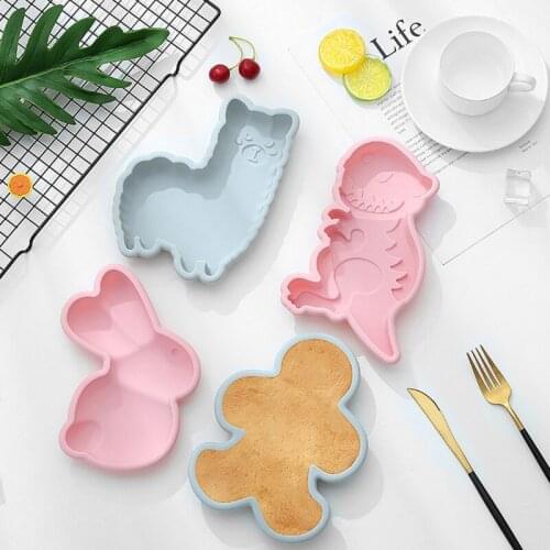 Cartoon Rainbow Silicone Cake Mold Baking Layered Qifeng Baking Plate Cut Free High Temperature Baking 6 Inches