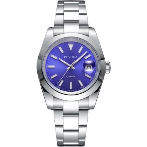 100M WR High Quality Watch DATE JUST Homage 39mm Miyota Movement Mechanical Automatic Blue dial Date Mens Watch Mens Watches