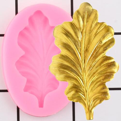 3D Craft Leaf Silicone Molds Leaves Jewelry Resin Clay Mold Cupcake Fondant Cake Decorating Tools Candy Chocolate Gumpaste Mould