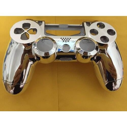 PS4 Replacement Chrome Plating Housing Shell Case Protective Parts Kit Cover For PS4 Playstation 4 Controller Shell DualShock