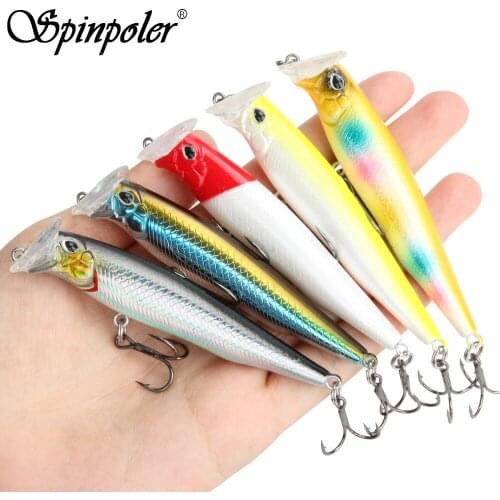 Spinpoler Sinking Minnow Longcast Jerkbait Fishing Lure Hard Bait 90mm/15g Off Shore Saltwater Sea Bass Artificial Bait Tackle