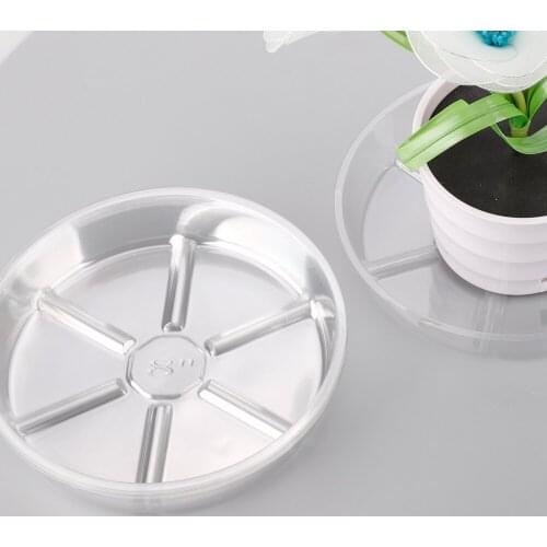 Pot Tray Corrosion-resistant 8 Pack/set PET Durable 8 PCS Flower Pots Plastic Indoor Outdoor Plants Supply Cushion Round Dish