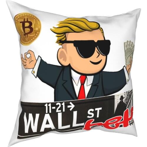 Wallstreetbets BITC Bets Bitcoin Investing Gift Throw Pillow Cover Throw Pillow WSB Stonks Trader Meme Diamond Hands Pillowcase