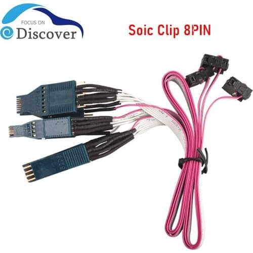 Soic Clip 8pin work for Jan Version Tacho Pro NO. 42/43/44 Cable EEPROM DIP-8CON EEPROM SOIC-14CON EEPROM SOIC-8CON