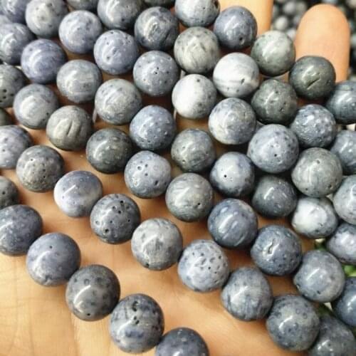 1 string nature blue coral beads loose beads round ball for women bracelets making top selling jewelry beads parts new arrivals