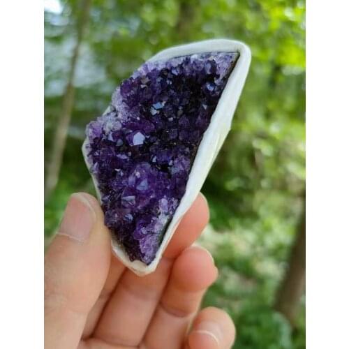 1pc 30-50g Natural Amethyst Cluster Geode Purple Crystal Quartz Specimen Home Decor
