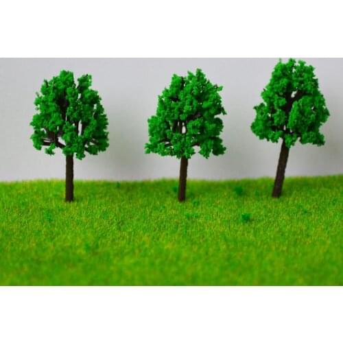 100pcs Roadside Model Tree 30mm Mimiature Plastic For Train Scenery Layout Miniature Landscape Simulation Scenario