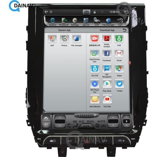 12.1 inch Car radio multimedia player Tesla style FOR-Toyota Land Cruiser 2016 Car DVD GPS Navigation