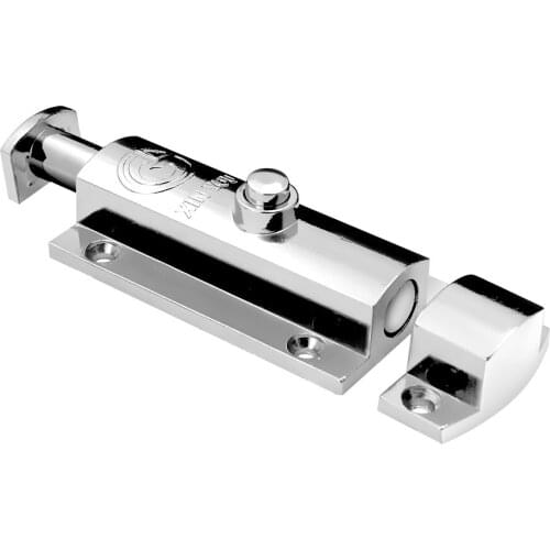 2 PCS Push-button Anti-theft Automatic Spring Latch Toilet Installation Safety Wooden Door Bolt Self-elastic Lock