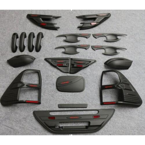 2015-2019 HILUX REVO ROCCO ABS black color WHOLE SET OF EXTERIOR COVER Body protection cover for REVO pickup