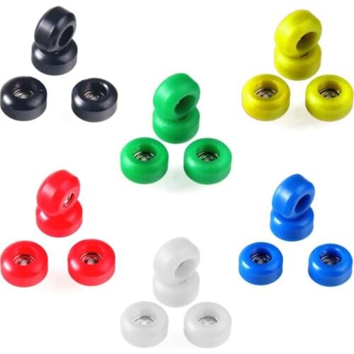 4 Pcs/Set Professional Urethane CNC Bearing Wheels for Wooden Fingerboard