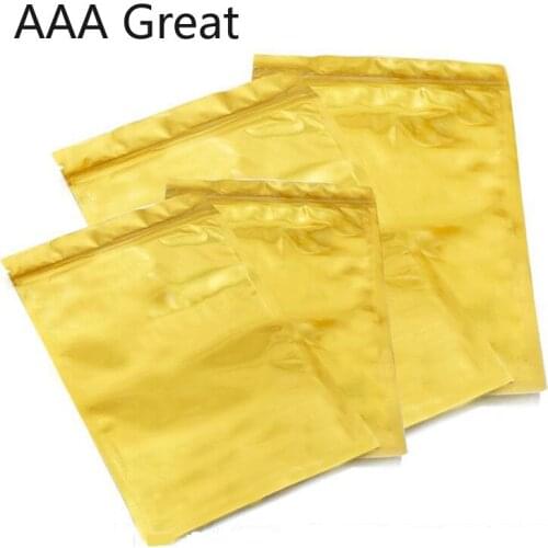 500Pcs/Lot Zip Lock Pouch with Aluminum Foil Food Tea Snack Coffee Storage Resealable Ziplock/Zipper Bag Packaging Bag