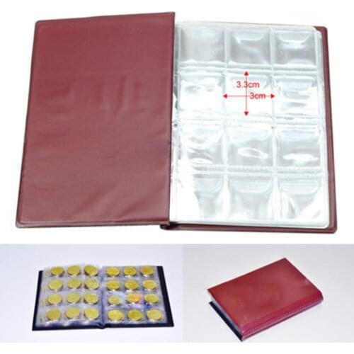 120 Pockets Coins Album Collection Book Mini Penny Coin Storage Album Book Collecting Coin Holders for Collector Gifts Supplies