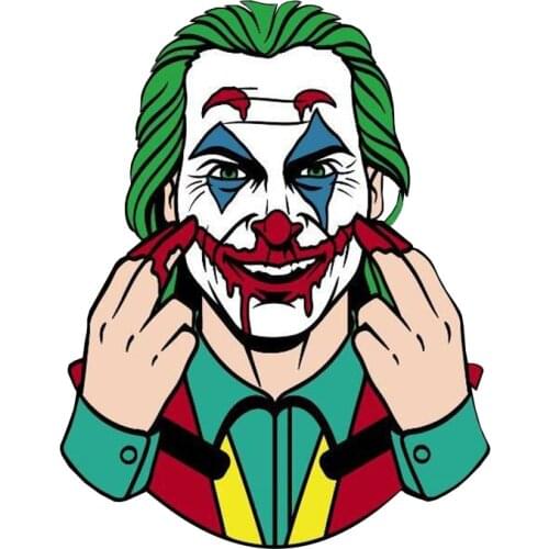 Joker enamel pin horror brooch with a smile face