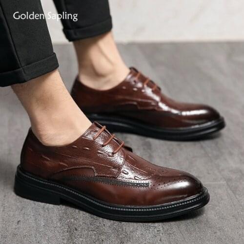 Golden Sapling Mens Leather Shoes