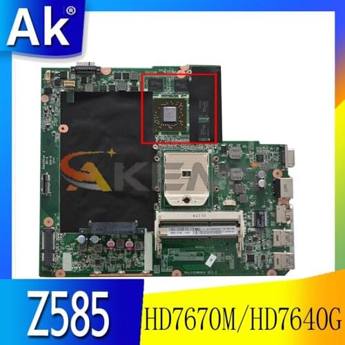 Akemy DALZ3CMB8E0 Laptop motherboard for Lenovo IdeaPad Z585 original mainboard AMD HD7670M-2GB