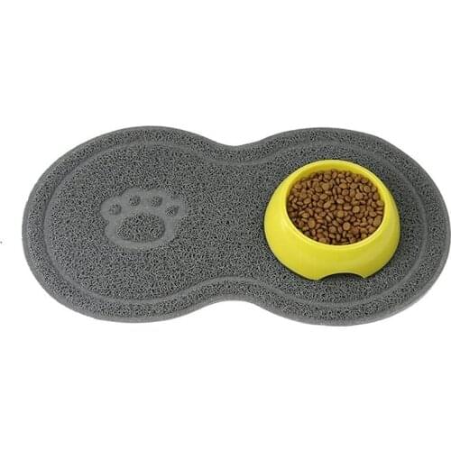 Pet Food PVC Mat Waterproof Non-Slip Pet Feeding Mat Pet Bowl Mat, Pet Feeding Tray for Cats and Dogs