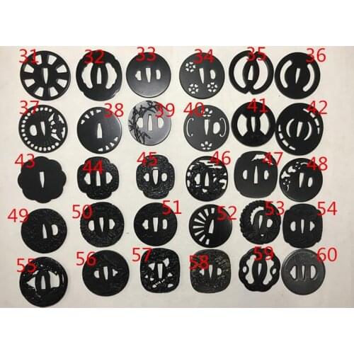 Beautiful Japanese Iron Steel Guard Tsuba For Samurai Knife Katana Sword Guard Wakizashi HandMade DIY Fittings