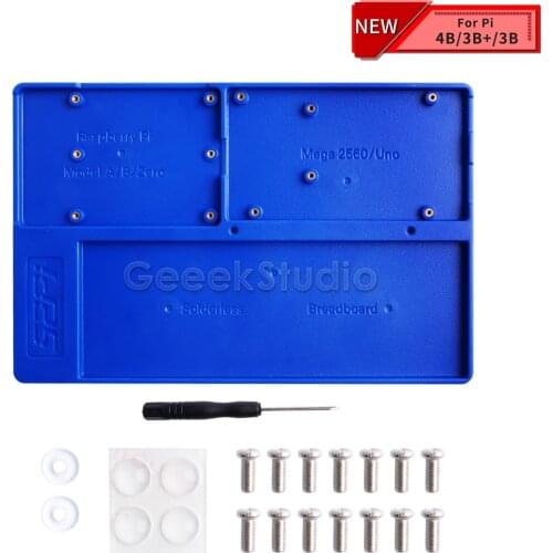ABS Experiment Holder Platform Development Breadboard for Raspberry Pi 4B / 3B+ / 3B / 2B / B+, Zero/W, Mega 2560